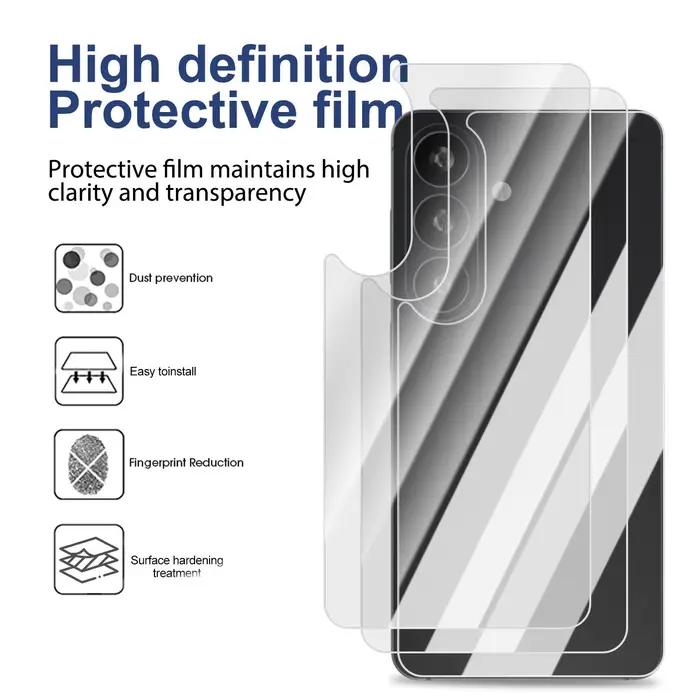 Protecteurs d'écran arrière en verre trempé pour Samsung Galaxy S26 S26Plus, Film arrière transparent Ultra HD anti-rayures pour Samsung S26U S26+