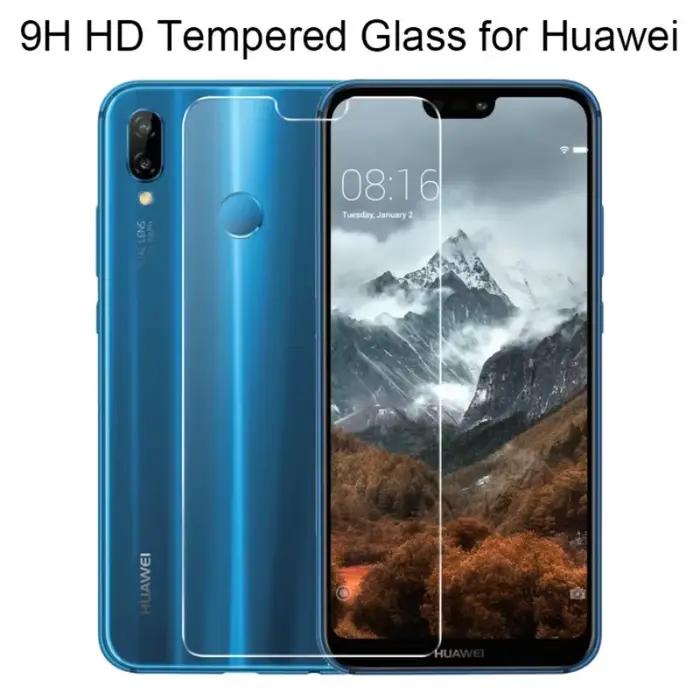 3 pièces 9H verre de protection pour Huawei P30 Lite P40 P20 Pro