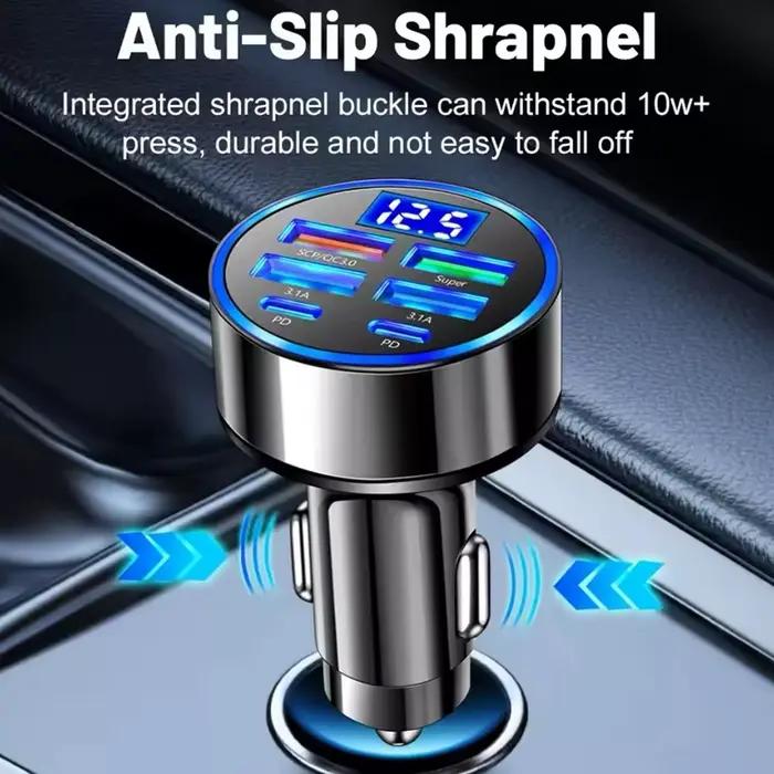 Chargeur de voiture Super rapide à 4 ports 100W