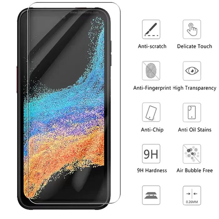 2 pièces étui en verre trempé pour Samsung Galaxy Xcover6 Pro protecteur d'écran Xcover x couverture 6 Pro 6pro Film de