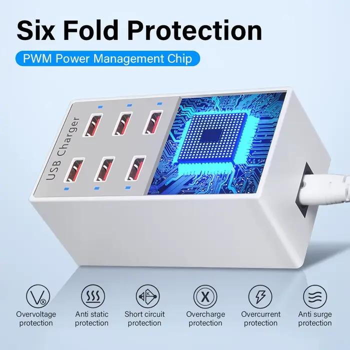 Station de chargeur multi-USB S6 12 ports