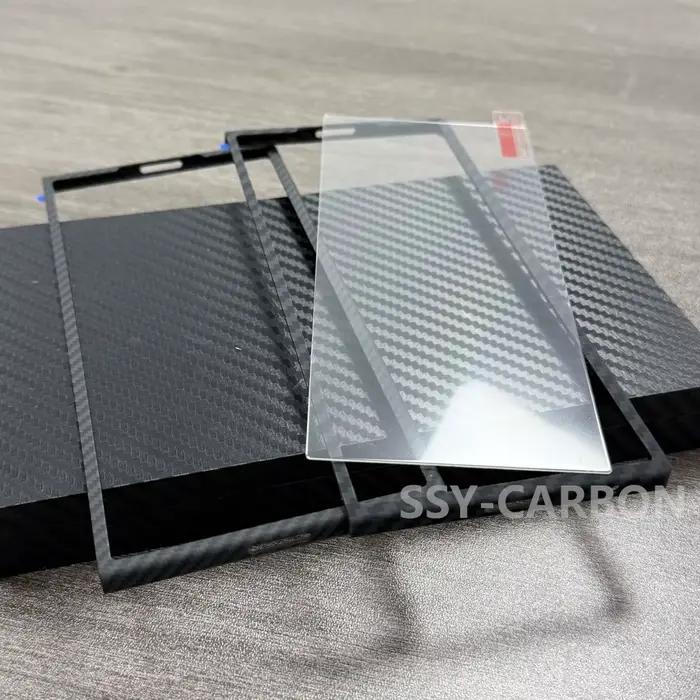 Pour Samsung Galaxy Z Fold 7 : Cadre avant en fibre d'aramide Kevlar