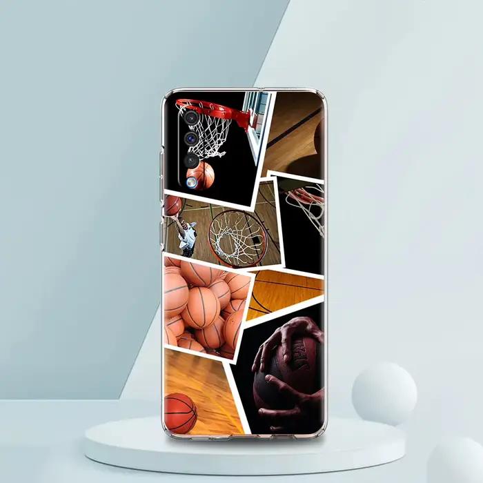 Coque de téléphone transparente Cool Basketball