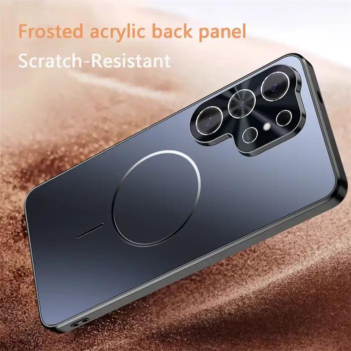Étui de téléphone de luxe fin et mat avec placage laser pour Samsung Galaxy S26 Ultra
