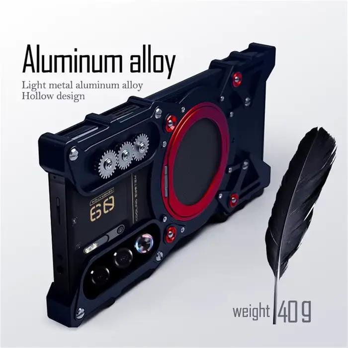 Étui en métal magnétique pour Redmagic 11S Pro+ / 11S Pro / 11 Pro / 11 Pro+ avec support rotatif