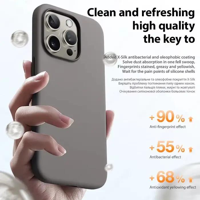Coque en Silicone liquide d'origine pour iPhone 13 12 11 14 15 16 Pro Max Plus
