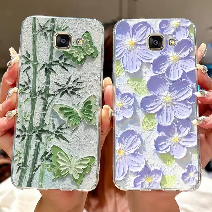 Pour Samsung Galaxy A5 2016 étui SM-A510F nouvelle mode peint couverture en Silicone souple mince coque de téléphone