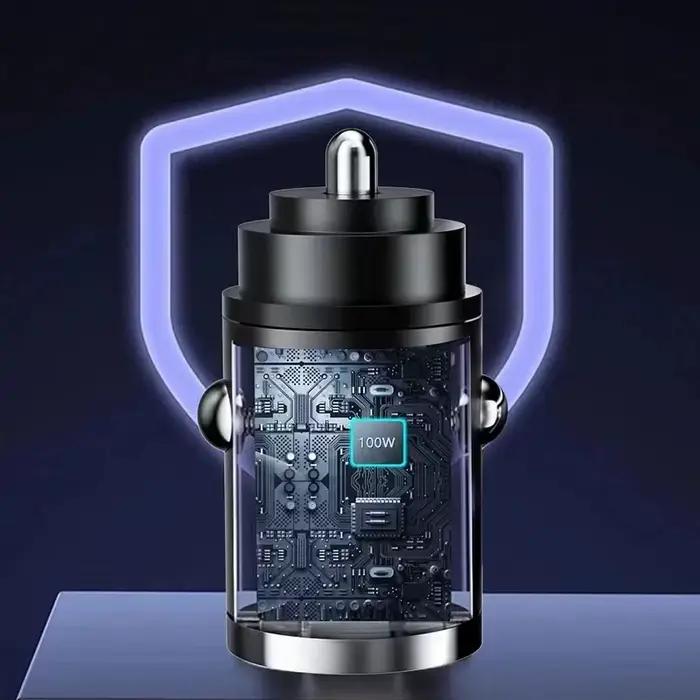 100W USB chargeur de voiture briquet Charge rapide USB Type C adaptateur