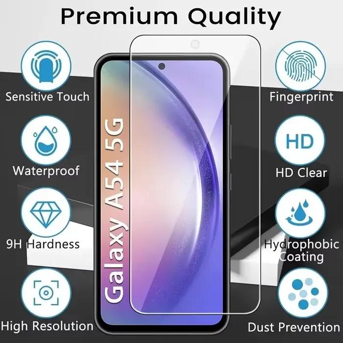 Protecteur d'écran en verre trempé pour Samsung A21S A21 A31 A12 S20 FE S21 Plus A51 A70 A50 A71 S21 A10 A52 A72 M12 A22 4G A22 5G M31 M21 A40 M52 5G S21 FE S22 S22 Plus A52S 5G A53 5G A13 4G A13 5G S10E A73 5G A23 M32 4G M32 5G A14 5G A34 5G A54 5G