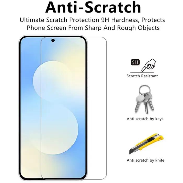 Coque de téléphone en verre trempé TRPZY pour Samsung Galaxy S25 FE design moderne protection invisible et élégante pour homme et femme occasions spéciales
