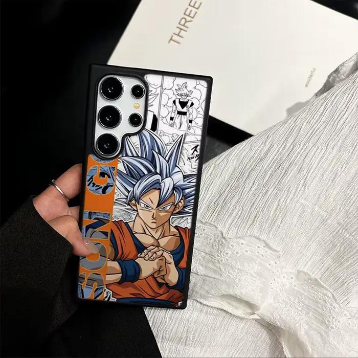 Mignon Anime Dragon Ball 3D changement visuel coque de téléphone pour Samsung Galaxy S25 S24 S22 S23 Ultra dessin