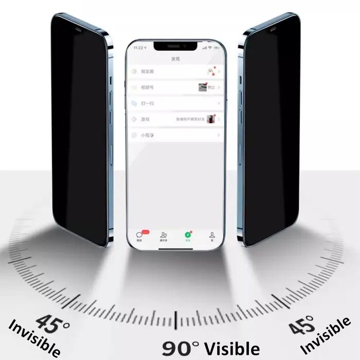 Protection d'écran en verre trempé anti-espion pour OPPO A6 Global