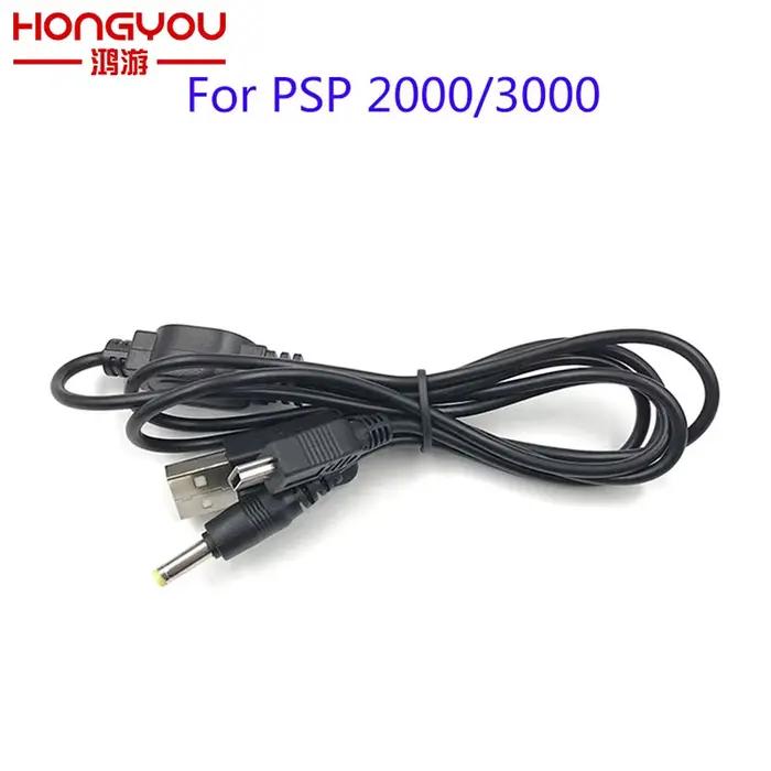 Câble de transfert de données pour chargeur USB 2 en 1, 1 pièce, pour PSP 2000 3000 vers PC