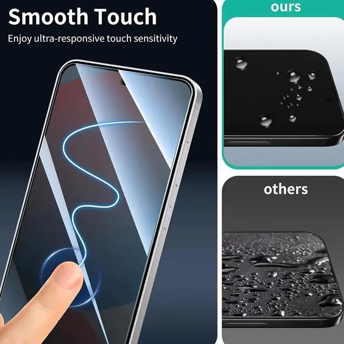 3 pièces Protection de la vie privée couverture complète protecteur d'écran en verre pour Samsung Galaxy A56 A36 A16