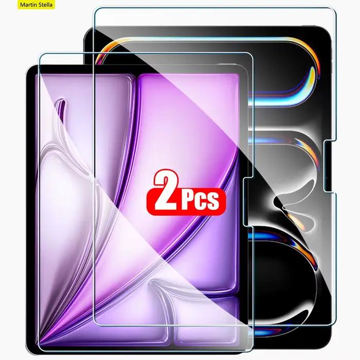 Protecteur d'écran en verre trempé, 2 pièces, pour ipad Pro Air 13 11 2024 M4 M2 Air 5 4 Pro 12.9 11 M3 M5 2025 2026