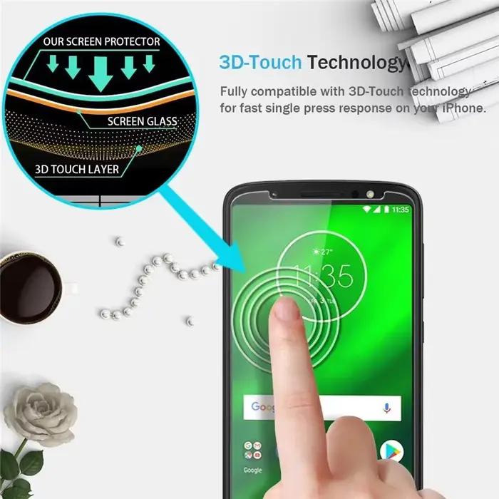 Verre trempé pour Motorola Moto G6 G7 E5 Play protecteur d'écran