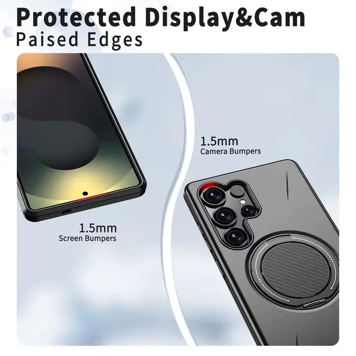 360 ° Coque de téléphone à support magnétique