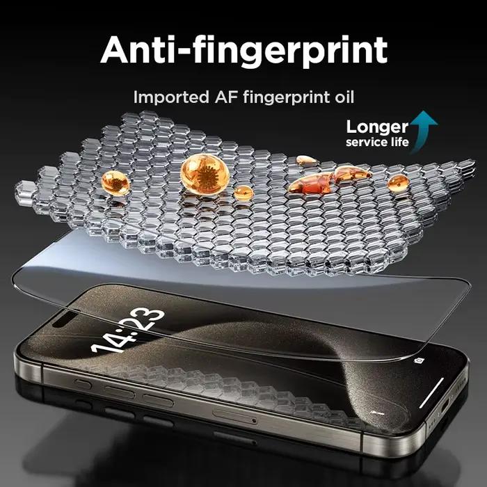 Protecteur d'écran verre trempé HD Joyroom pour iPhone 17 Pro Max anti-rayon bleu anti-rayures pour une clarté et une durabilité maximales