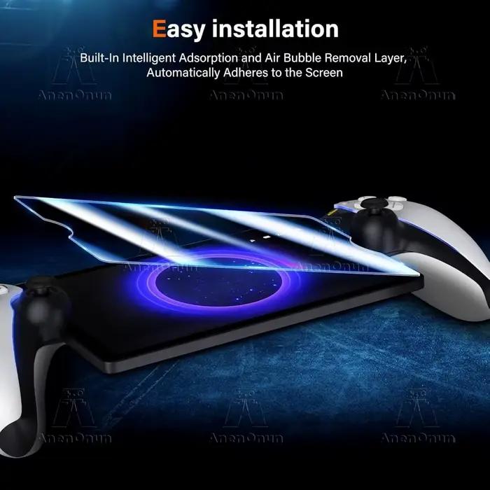PS Portal HD verre trempé dureté 9H incassable anti-rayures anti-empreintes digitales sans bulles 2.5D protecteur d'écran à bord incurvé
