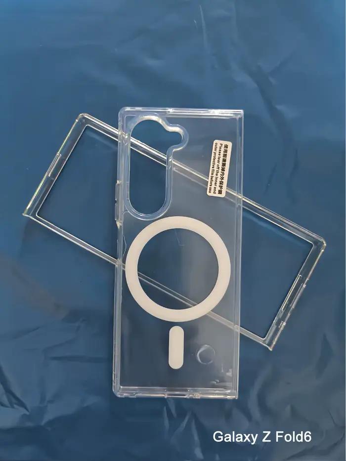 Coque magnétique transparente et résistante aux chocs pour Samsung Galaxy Z Fold série Z Fold3 Fold4 Fold5 Fold6 occasions spéciales style protection invisible