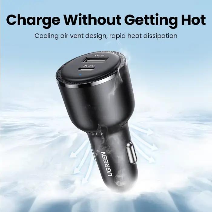 Nouveau dans UGREEN 63W chargeur de voiture PD QC 3.0 PPS 45W USB Type C charge rapide pour iPhone 17 16 Samsung Xiaomi