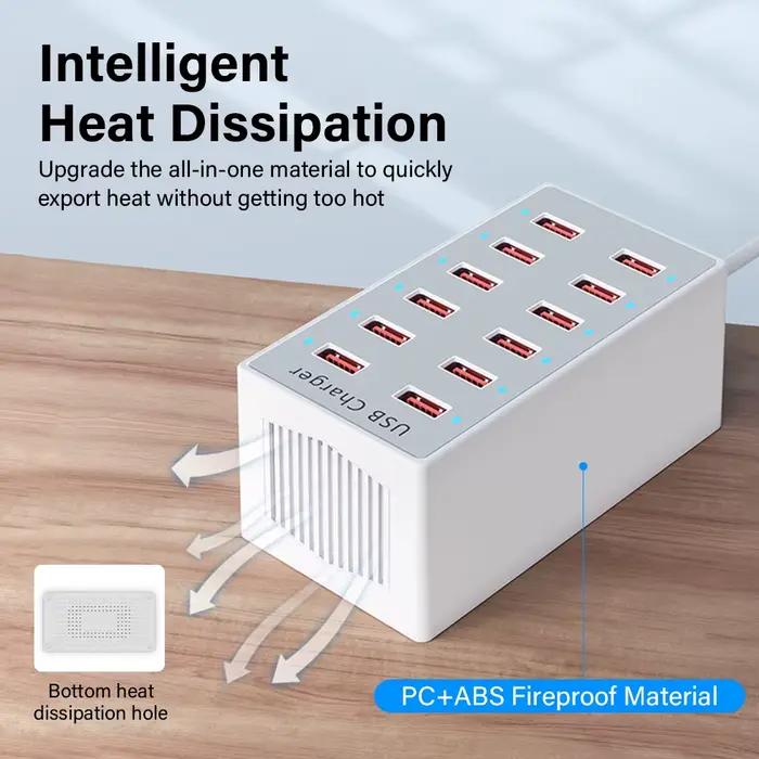 Station de chargeur multi-USB S6 12 ports