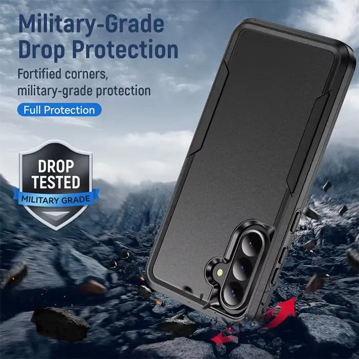 Armure Cas pour Samsung Galaxy S24 FE S22 S23 Plus S21 S25 Ultra Edge A54 A16 5G A56 A36 A26 A55 Dur PC TPU Protecteur Couverture Arrière