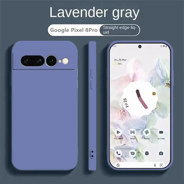 Étui de protection d'appareil photo pour Google Pixel 10 9 8 Pro XL 8A 7 7A 6 6A, coque de téléphone en Silicone liquide, coque arrière de protection antichoc
