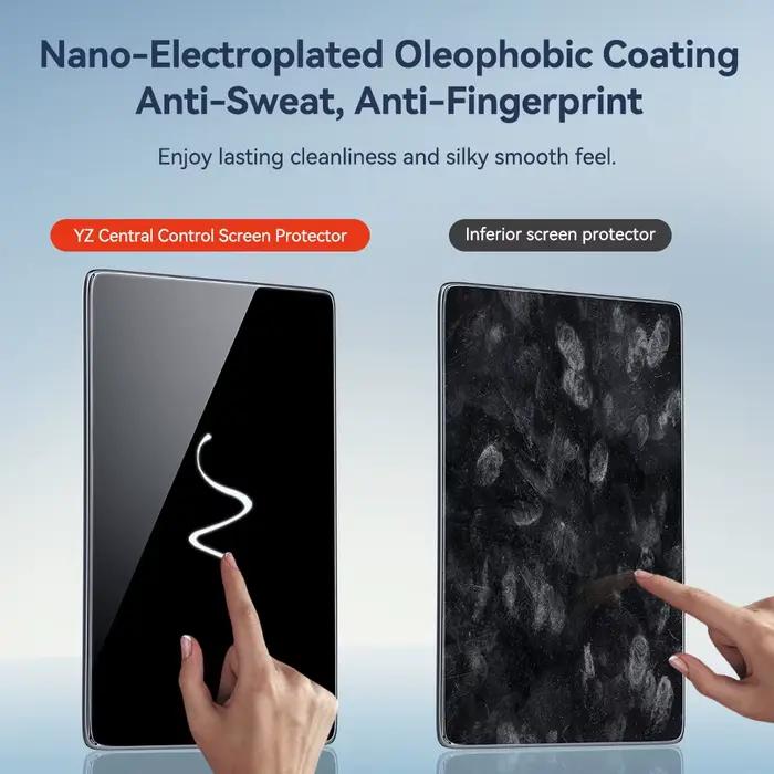 Protecteur d'écran en verre trempé YZ pour Tesla modèle 3 Y 2021-2025 accessoire de contrôle central mat Anti-éblouissement Protection de Film HD