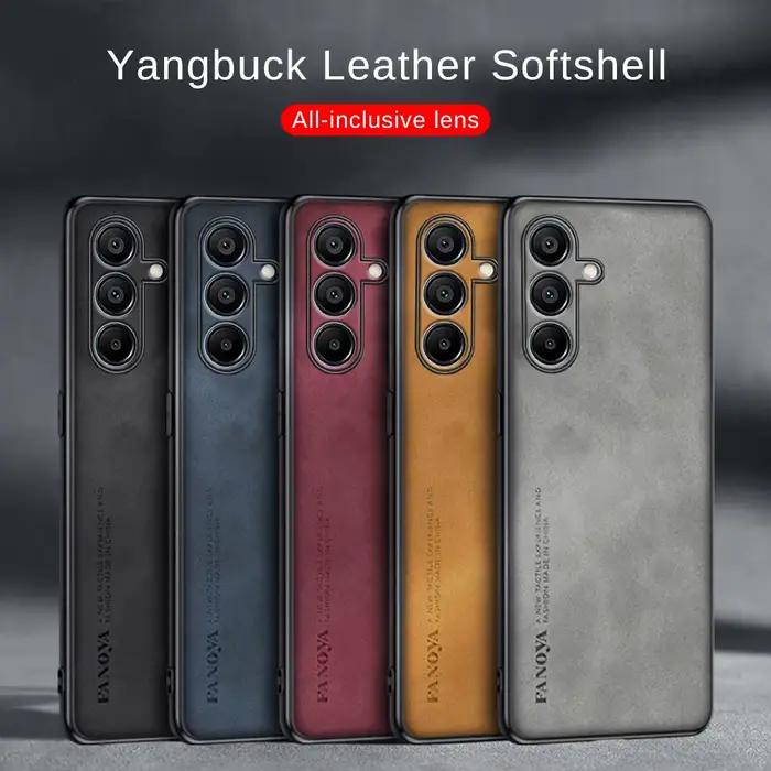Étui en cuir d'agneau pour Samsung Galaxy A15