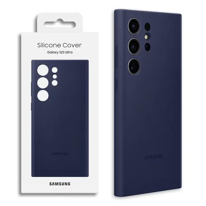 Coque originale en Silicone souple de haute qualité pour Samsung Galaxy S23 Ultra S23 Plus