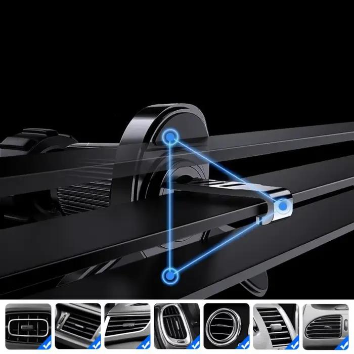 Nouveau Magsafe support de coque de téléphone pour grille d'aération de Navigation de voiture avec anneau circulaire magnétique puissant pour voitures simples et belles