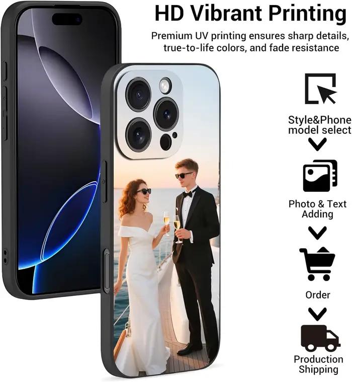 Coque personnalisée mate pour iPhone 14 Pro 16 Plus 7 8 8 Plus X 13 Mini 13 Pro Max 14 Plus 14 Pro Max 15 15 Plus 15 Pro 15 Pro Max Protection personnalisée téléphone photo bricolage fonds de couverture souple