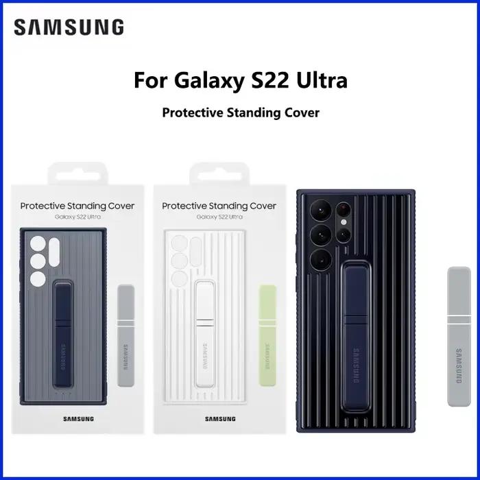 Coque de protection officielle Samsung Galaxy S22 Ultra avec 2 béquilles EF-RS908