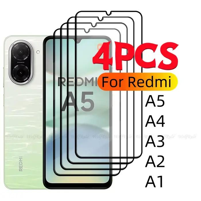 Film de protection avant en verre trempé 9H pour Xiaomi Redmi A5, résistant aux rayures, haute définition, installation facile, pour maintenir l'écran sans rayures et intact