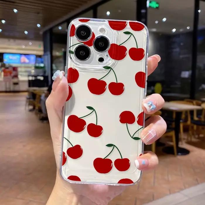 Coque Fleur Transparente Antichoc pour iPhone 11, 17, 15, 12, 13, 14, 16 Pro Max, X, XR, XS Max, Air 14, 15 Plus, 16 Pro – Étui de Protection Funda