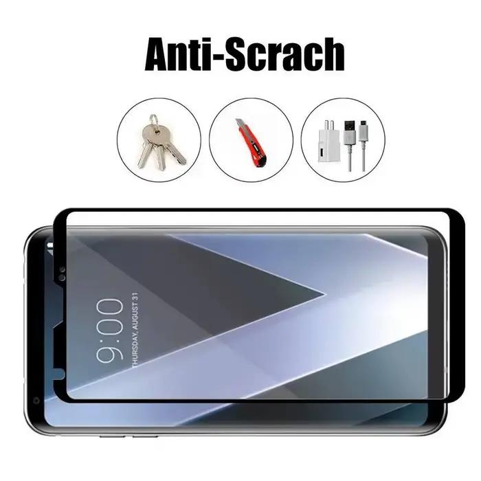 Film de protection avant en verre trempé pour écran LG Velvet V30 V30S V40 V50 V50S G8X G8 G7 Plus Thinq 5G résistant à l'eau et aux rayures