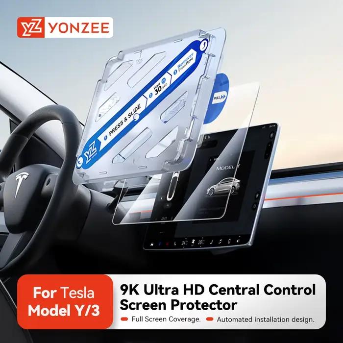 Protecteur d'écran en verre trempé YZ pour Tesla modèle 3 Y 2021-2025 accessoire de contrôle central mat Anti-éblouissement Protection de Film HD