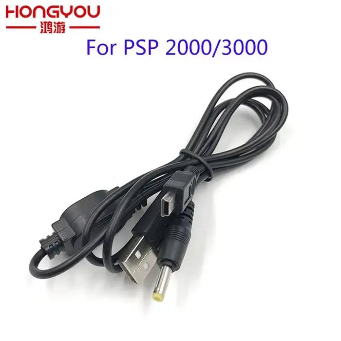 Câble de transfert de données pour chargeur USB 2 en 1, 1 pièce, pour PSP 2000 3000 vers PC