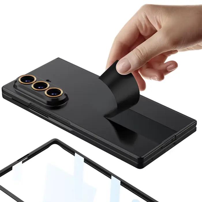 Coque de téléphone Ultra-mince de luxe à la mode pour Samsung Galaxy Z Fold 7 6 5G avec Film de protection en verre