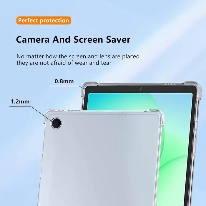 Coque Transparente en Silicone TPU Protection Antichoc pour Samsung Galaxy Tab A11 Occasions Spéciales Utilisation Quotidienne