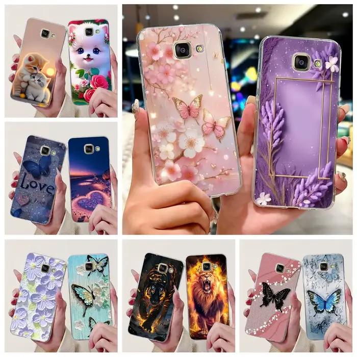 Pour Samsung Galaxy A5 2016 étui SM-A510F nouvelle mode peint couverture en Silicone souple mince coque de téléphone