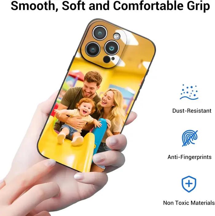 Coque personnalisée mate pour iPhone 14 Pro 16 Plus 7 8 8 Plus X 13 Mini 13 Pro Max 14 Plus 14 Pro Max 15 15 Plus 15 Pro 15 Pro Max Protection personnalisée téléphone photo bricolage fonds de couverture souple