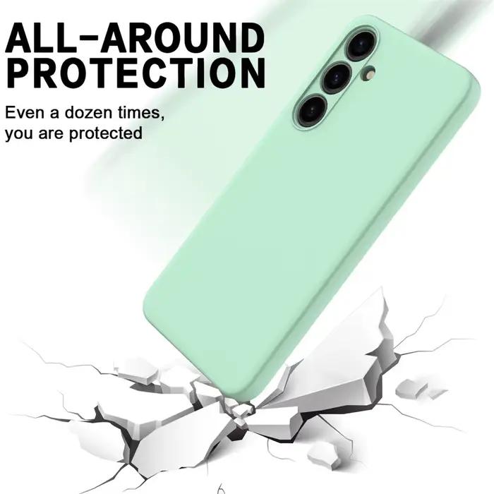 Coques de protection d'objectif d'appareil photo en silicone liquide délicat pour Samsung Galaxy S23 S24 S25 S26 Ultra Plus – Housse souple