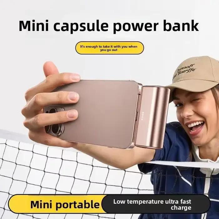 Chargeur portable mini Lenovo 22,5W à charge rapide 500000mAh, batterie externe USB-C compatible avec les séries iPhone 16/15 et les appareils Android
