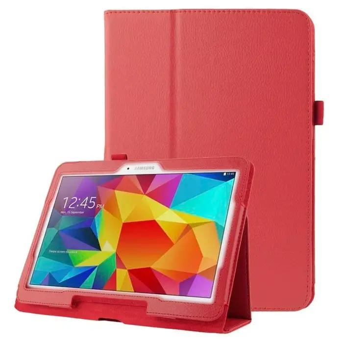 Étui en cuir PU pour Samsung Galaxy Tab 4 10.1 Tablette Protection Élégante Occasions Spéciales Coque Douce Robuste Blanc Brun Noir Rose Rouge Violet Bleu Ciel Vert