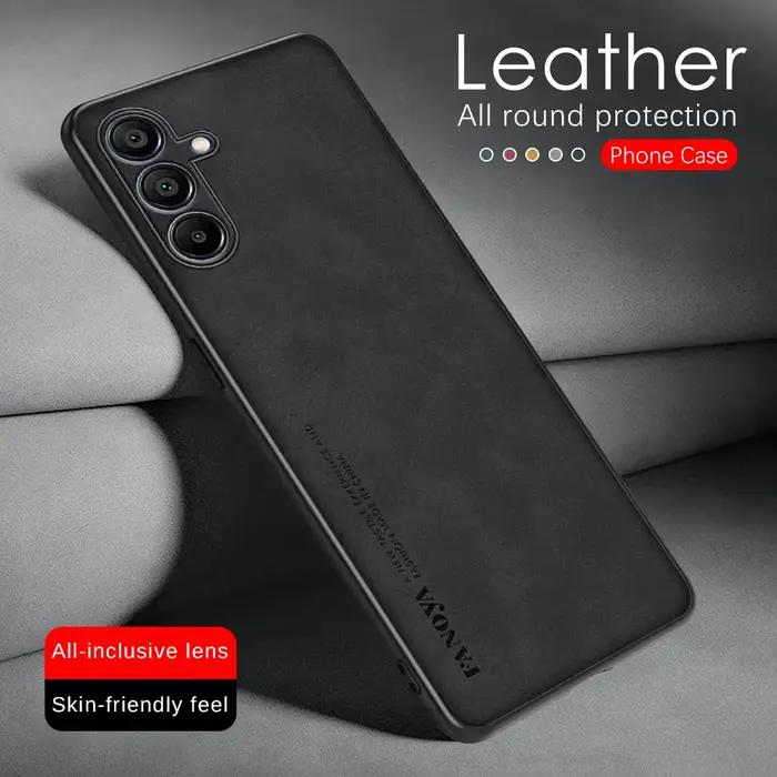 Étui en cuir d'agneau pour Samsung Galaxy A15