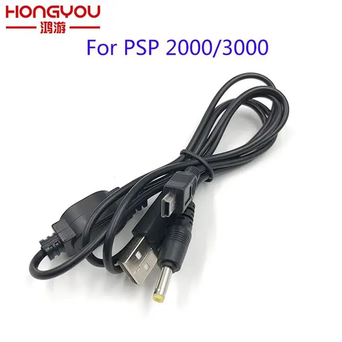 Câble de transfert de données pour chargeur USB 2 en 1, 1 pièce, pour PSP 2000 3000 vers PC
