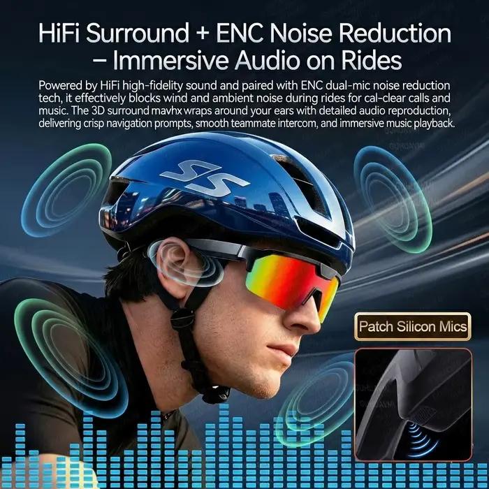 Lunettes Intelligentes IA 2026 Nouveauté, Caméra HD 1200P, Photo 30MP, Traduction en Temps Réel, Commande Vocale, Sans Fil 5.3 pour Vlog Extérieur
