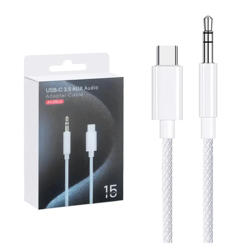Câble Audio AUX USB C à Jack 3.5mm, adaptateur auxiliaire pour haut-parleur de voiture, casque, pour